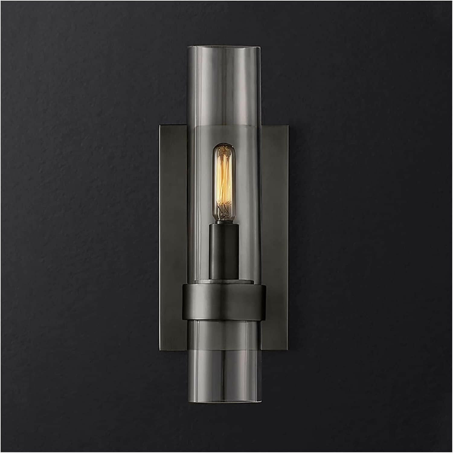 Wall Lamp LED Wall Design with Cylindrical Glass Tube