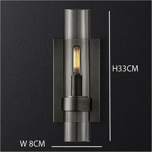 Wall Lamp LED Wall Design with Cylindrical Glass Tube