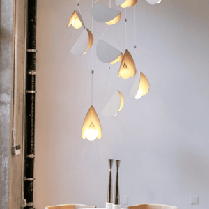 Glider - White glider pendant light chandelier | Bright & Plus.