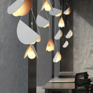 Glider - White glider pendant light chandelier | Bright & Plus.