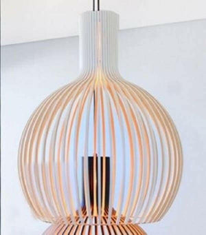 Bee - Wide Wood Birdcage Pendant Light Shade | Bright & Plus.