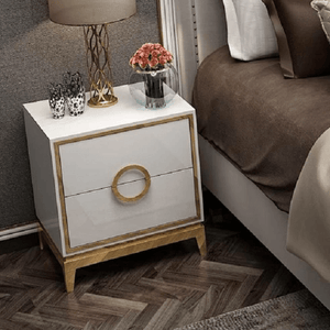 Zayden - Two Drawer Modern Nightstand | Bright & Plus.