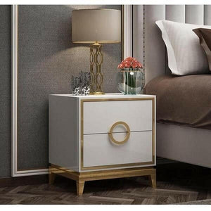 Zayden - Two Drawer Modern Nightstand | Bright & Plus.