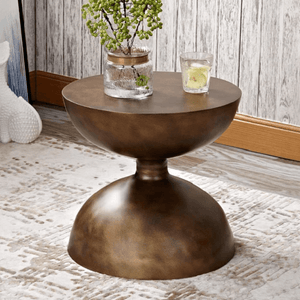 Zephyr - Modern Hourglass Accent Side Table | Bright & Plus.