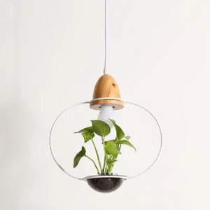 Zox - Modern Nordic Iron Pendant Planter Lamp | Bright & Plus.